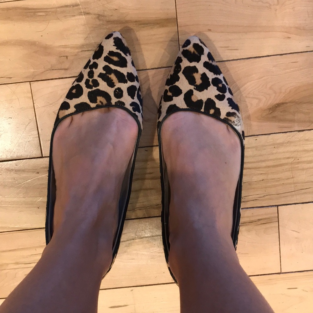 Cole Haan Leopard Haircalf Skimmers